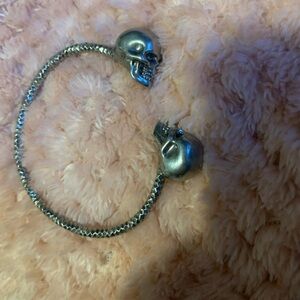 Alexander McQueen bracelet with skulls